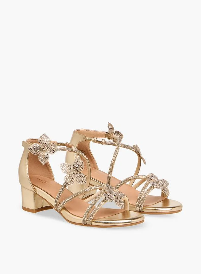 Celeste Girls Block Heel Strap Sandals Ramadan Collection